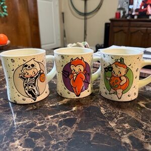 Sourpuss Halloween Kewpie Mugs - Set of 3